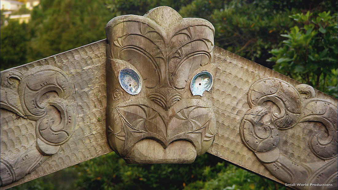 Carved archway