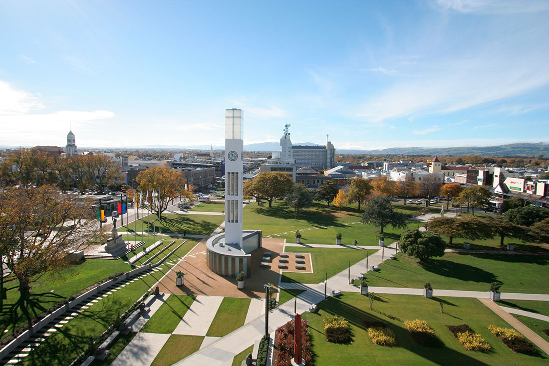 Arial view of Palmerston North. Copyright: Destination Manawatu